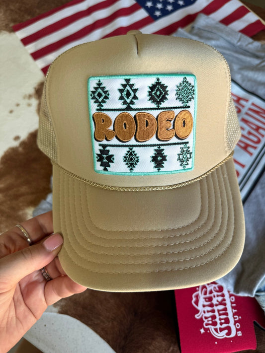 Aztec Rodeo Patch Trucker Hat