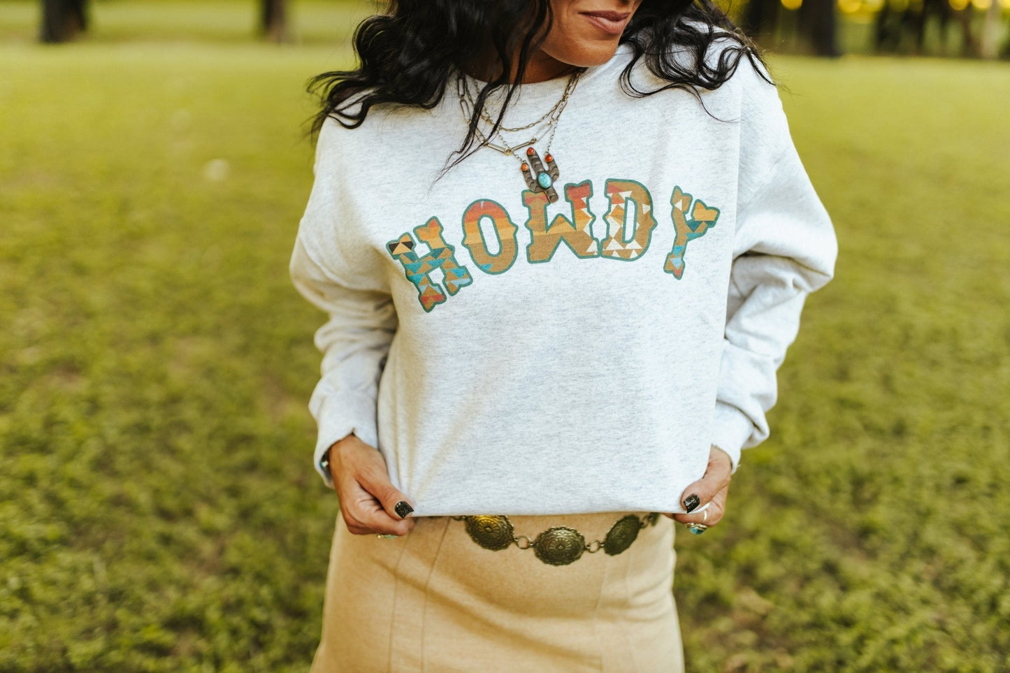 Howdy Graphic Sweatshirt