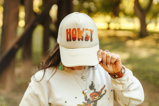 Howdy Sunset Trucker Hat