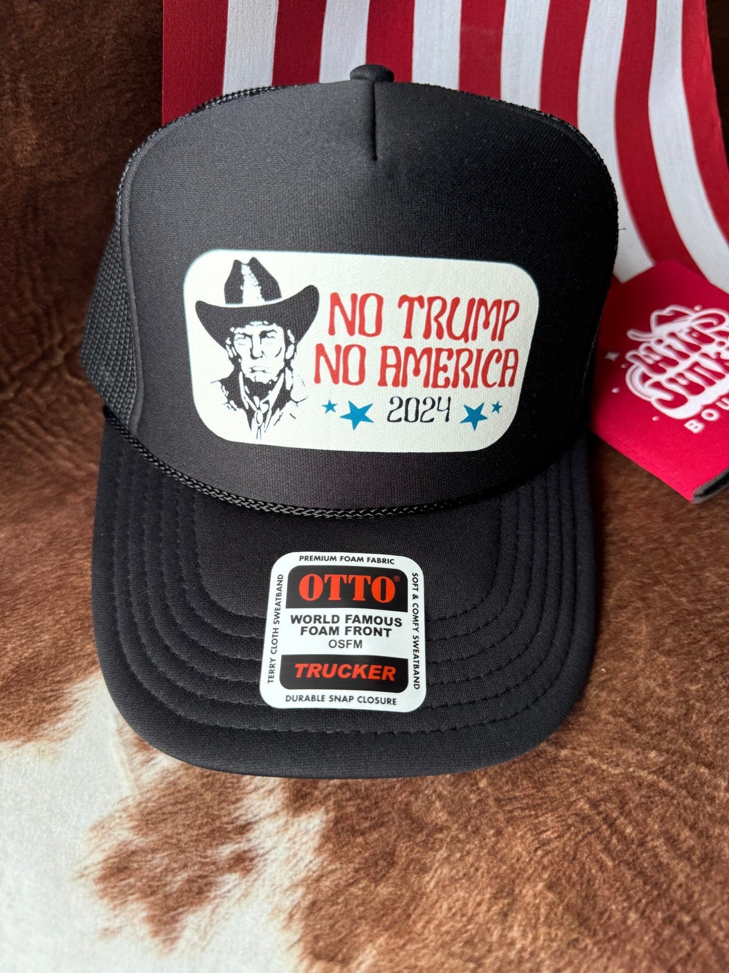 No Trump No America Trucker Hat