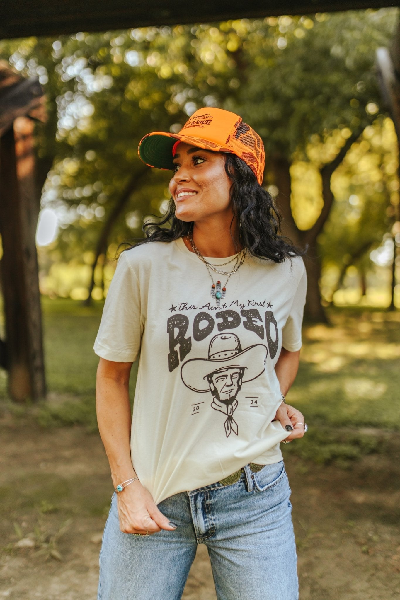 Trump Ain't My First Rodeo Graphic Tee