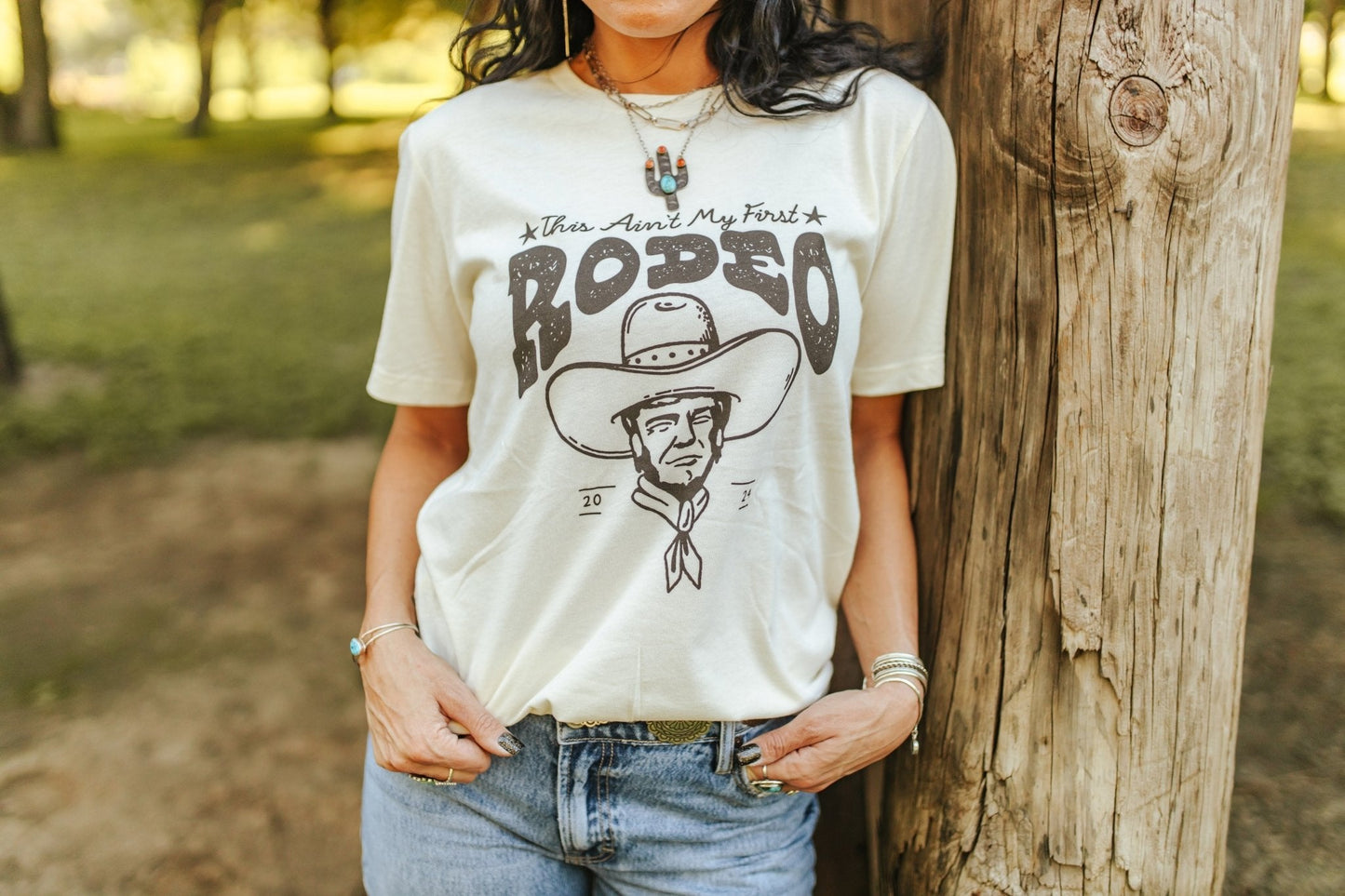 Trump Ain't My First Rodeo Graphic Tee