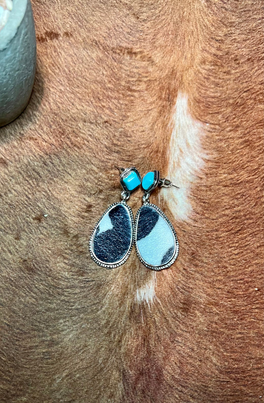 Cowhide Earrings